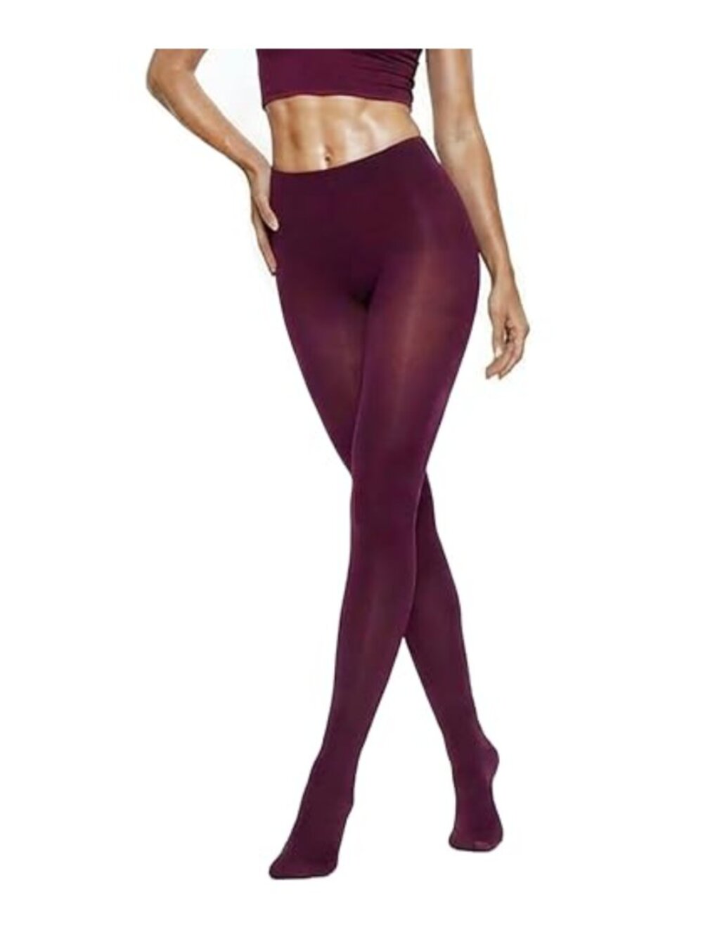 Opaque Tights High Waist 40 Denier Italian Matte Microfiber